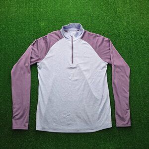 BCG Sweatshirt Womens Large Purple 1/4 Zip Long Sleeve Pullover‎ Jogging Gym